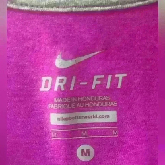 NIKE DRI FIT PINK SWOOSH SLEEVELESS ATHLETIC WORKOUT GYM CASUAL TOP SIZE MED - Picture 5 of 10